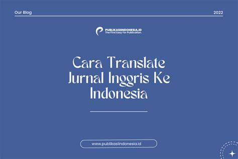 translate jurnal inggris ke indonesia