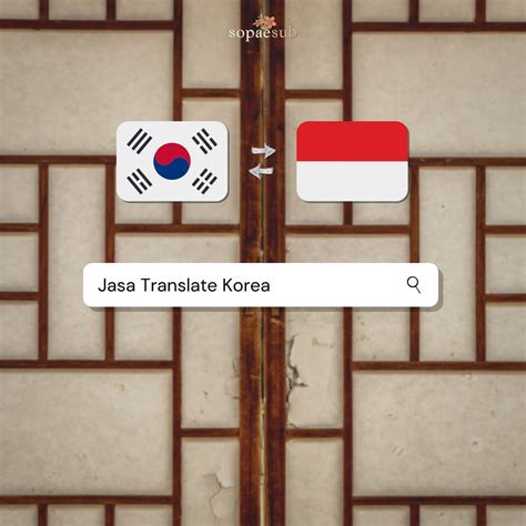 translate korea ke indonesia