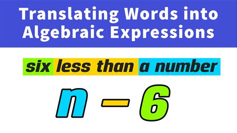 Translating Words Into Algebraic Expressions Mashup Math Writing Algebraic Expressions From Words - Writing Algebraic Expressions From Words