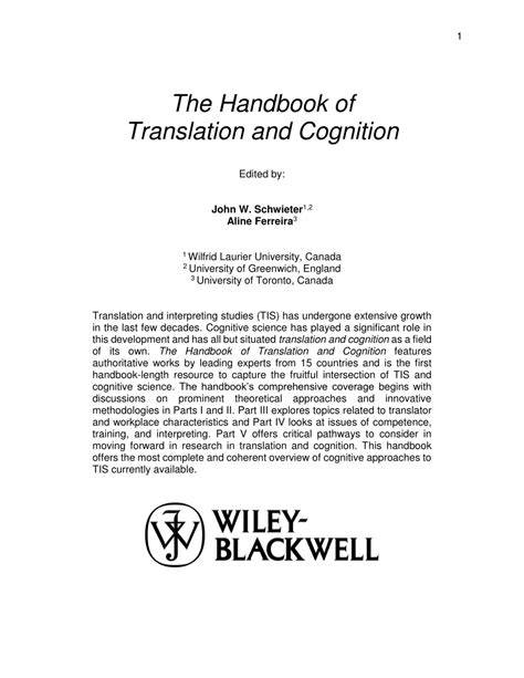 translation and cognition