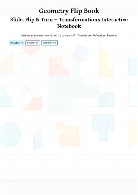 translation geometry flipbook
