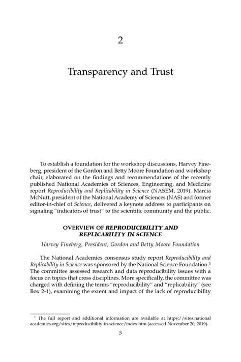Transparency And Trust Enhancing Scientific Reproducibility In Transparent Science - Transparent Science