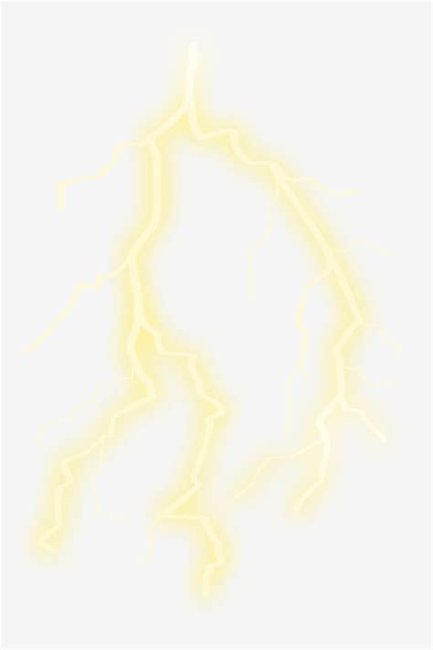 Transparent yellow lightning