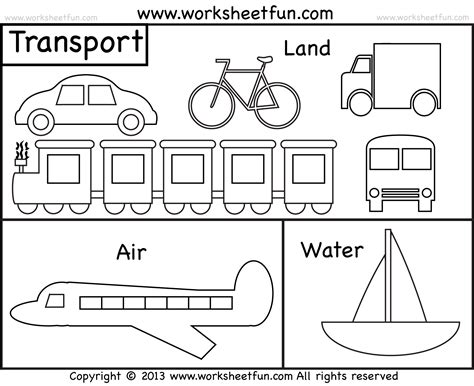 Transport Coloring Pages Worksheet Kidpid Land Transportation Coloring Pages - Land Transportation Coloring Pages