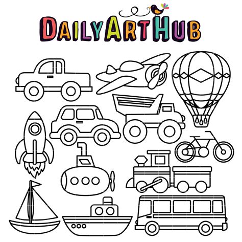 Transportation Coloring Pages The Teaching Aunt Printable Transportation Coloring Pages - Printable Transportation Coloring Pages