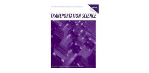 Transportation Science On Jstor Transportation In Science - Transportation In Science
