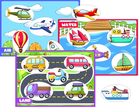 Transportation Themed Worksheets And Activities Buylapbook Land And Water Forms Worksheet - Land And Water Forms Worksheet