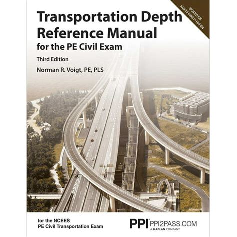 Read Online Transportation Depth Reference Manual For The Civil Pe Exam 
