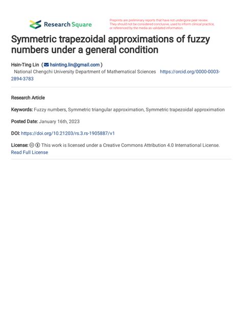 Read Online Trapezoidal Approximation Of Fuzzy Numbers 