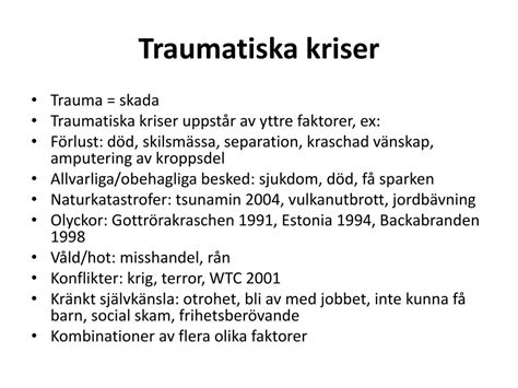 trauma skada
