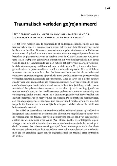 traumatisch verleden