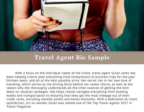 travel biography examples