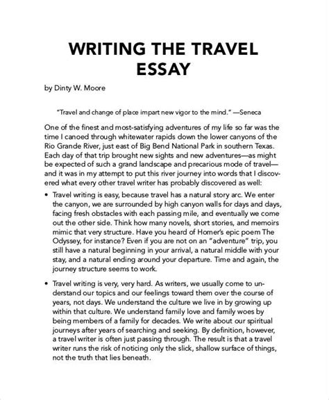 Travel Writing Examples