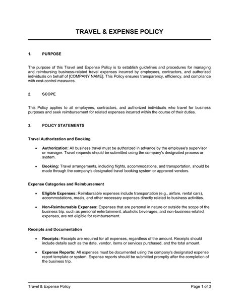 Download Travel Expense Guidelines 