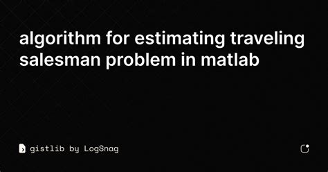 Read Online Travelling Salesman Problem With Matlab Programming 