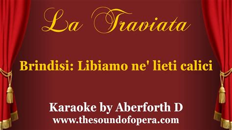 traviata brindisi karaoke s