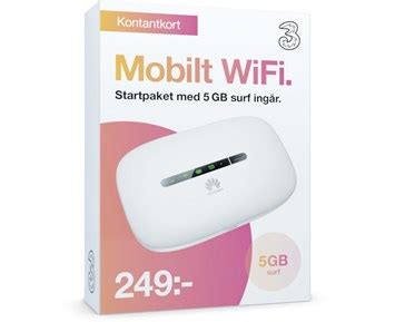 tre mobilt  internetanslutning  pengar startpaket