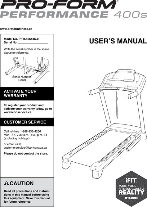 Full Download Treadmill User Guide 