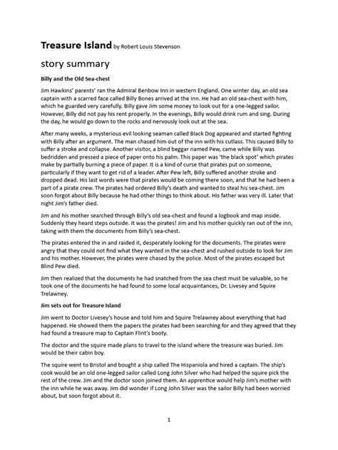 Treasure Island Chapter Summary