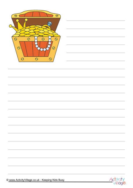 Full Download Treasure Chest Writing Paper 