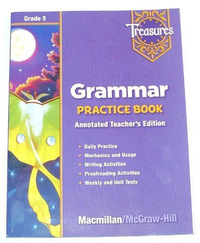 Read Treasures Grade 5 Grammar Practice Book Annotated Teachers Edition 