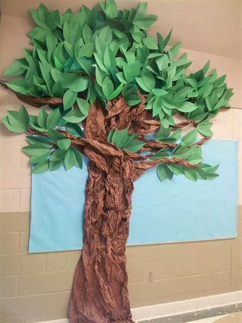 Tree Made Out Of Construction Paper