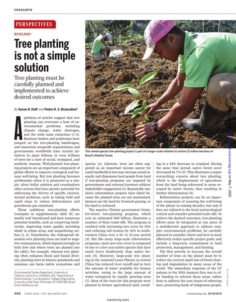 Tree Planting Is Not A Simple Solution Science Tree Science - Tree Science