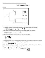Tree Thinking Pogil