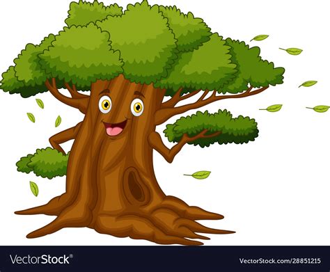 tree with face cartoon