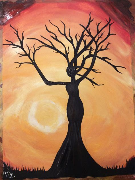 tree woman art