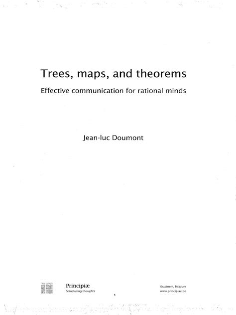 Trees Maps And Theorems Free