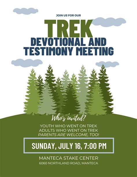 Trek Devotional Ideas