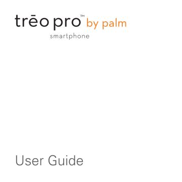 Read Online Treo Pro User Guide 