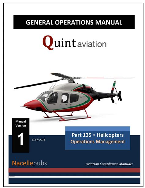 Read Tri Gla Helicopter Operations Manual 