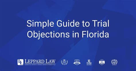 Trial Objections Cheat Sheet Florida