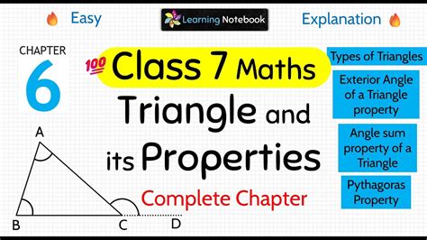 Triangle And Its Properties Class 7 Worksheets With Answers