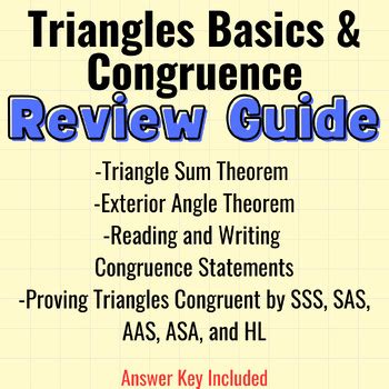 triangle congruence study guide review