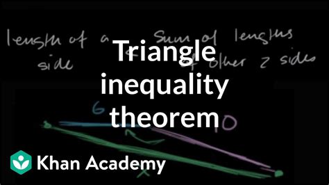 Triangle Inequality Theorem Video Khan Academy The Triangle Inequality Theorem Worksheet Answers - The Triangle Inequality Theorem Worksheet Answers