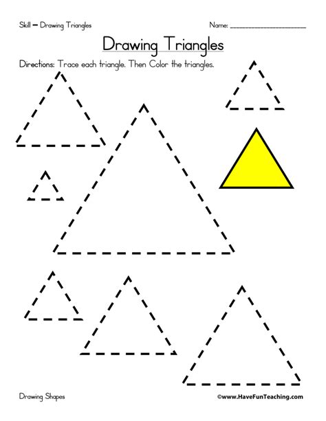 Triangle Worksheet For Kindergarten   Pdf Drawing And Identifying Triangles K5 Learning - Triangle Worksheet For Kindergarten