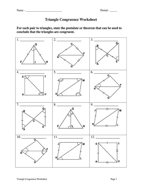 Download Triangle Congruence Worksheet Answers File Type Pdf 