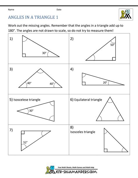 Triangles 8211 Askworksheet 4th Grade Triangles Worksheet - 4th Grade Triangles Worksheet