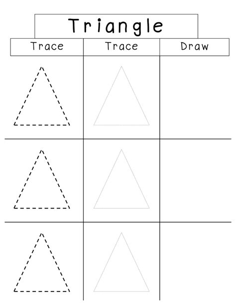 Triangles Worksheets Preschool Teaching Resources Tpt Preschool Triangle Worksheets - Preschool Triangle Worksheets