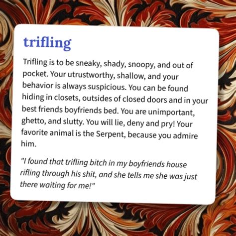 Trifling Urban Dictionary