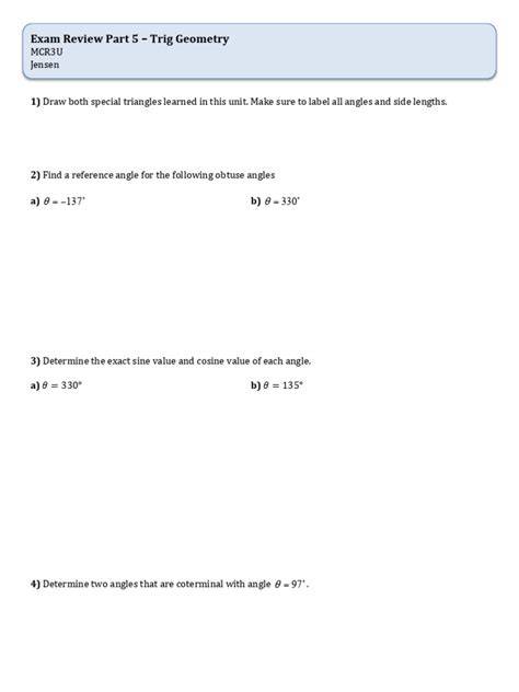 trig exam 2 review f07 nwacc faculty