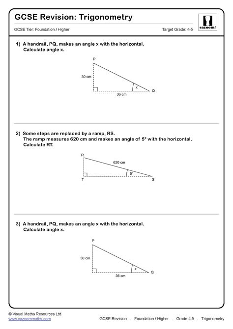 Trigonometry Exam Questions