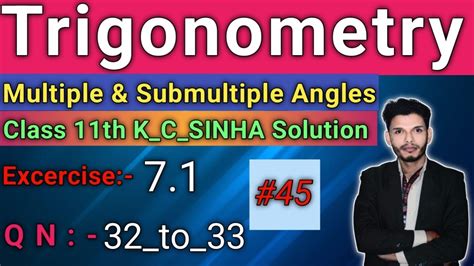 trigonometry kc sinha
