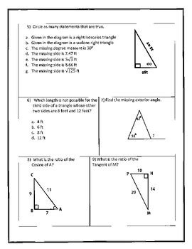 Trigonometry Unit Test