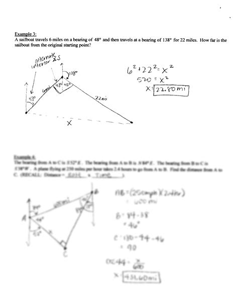 Read Trigonometry Bearing Problems With Solution 