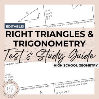 Read Trigonometry Study Guides 