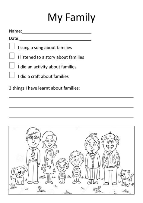 Trinity Preschool Studyello Family Structure Kindergarten Worksheet - Family Structure Kindergarten Worksheet